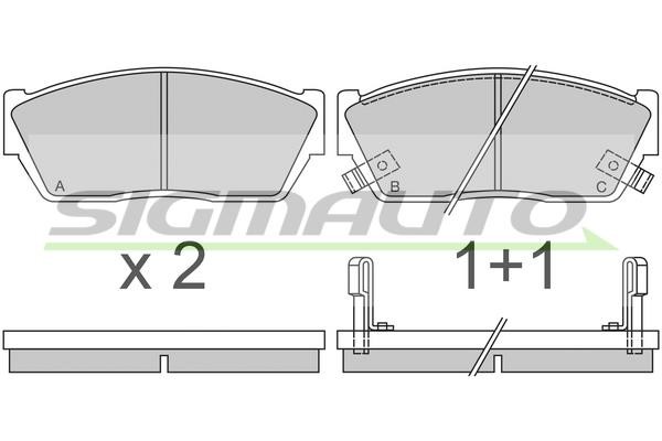 Sigmauto SPA288 Гальмівні колодки, комплект SPA288: Приваблива ціна - Купити у Польщі на 2407.PL!
