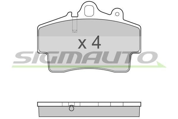 Sigmauto SPB179 Brake Pad Set, disc brake SPB179: Buy near me in Poland at 2407.PL - Good price!