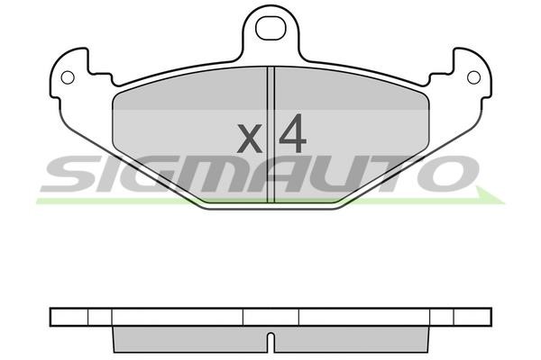 Sigmauto SPB033 Brake Pad Set, disc brake SPB033: Buy near me in Poland at 2407.PL - Good price!
