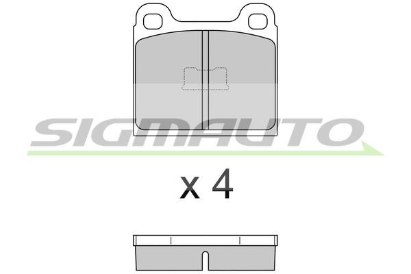 Sigmauto SPA054 Brake Pad Set, disc brake SPA054: Buy near me in Poland at 2407.PL - Good price!