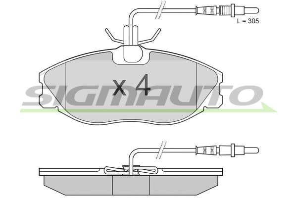 Sigmauto SPA683 Brake Pad Set, disc brake SPA683: Buy near me in Poland at 2407.PL - Good price!