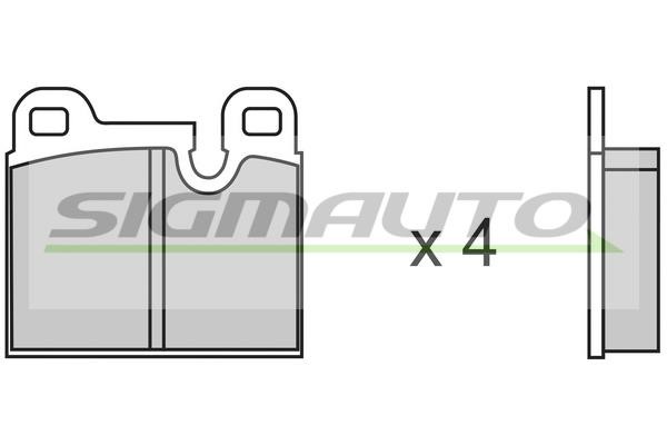 Sigmauto SPA146 Brake Pad Set, disc brake SPA146: Buy near me in Poland at 2407.PL - Good price!