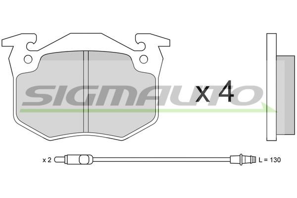 Sigmauto SPA230 Brake Pad Set, disc brake SPA230: Buy near me in Poland at 2407.PL - Good price!