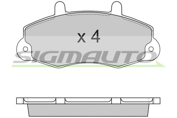 Sigmauto SPA525 Brake Pad Set, disc brake SPA525: Buy near me in Poland at 2407.PL - Good price!