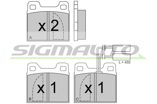 Sigmauto SPA225 Klocki hamulcowe, zestaw SPA225: Dobra cena w Polsce na 2407.PL - Kup Teraz!