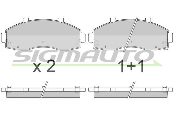 Sigmauto SPA901 Brake Pad Set, disc brake SPA901: Buy near me in Poland at 2407.PL - Good price!