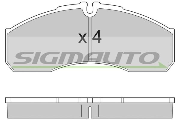 Sigmauto SPA952 Brake Pad Set, disc brake SPA952: Buy near me in Poland at 2407.PL - Good price!