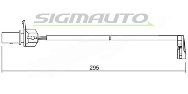 Sigmauto WI0723 Warning contact, brake pad wear WI0723: Buy near me in Poland at 2407.PL - Good price!
