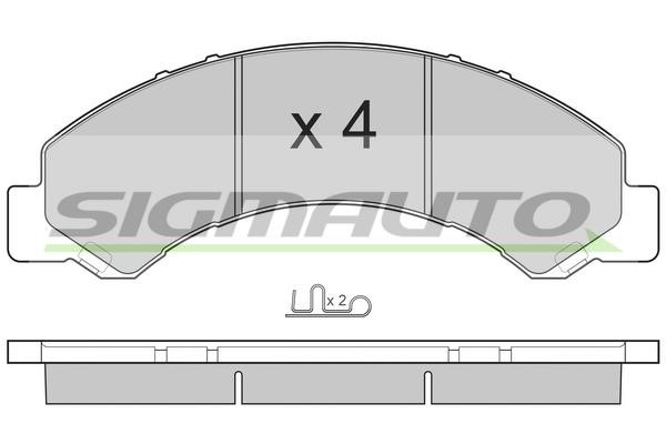 Sigmauto SPB235 Гальмівні колодки, комплект SPB235: Приваблива ціна - Купити у Польщі на 2407.PL!