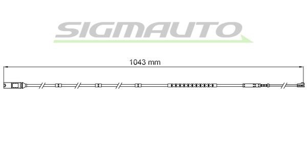 Sigmauto WI0752 Warning contact, brake pad wear WI0752: Buy near me in Poland at 2407.PL - Good price!
