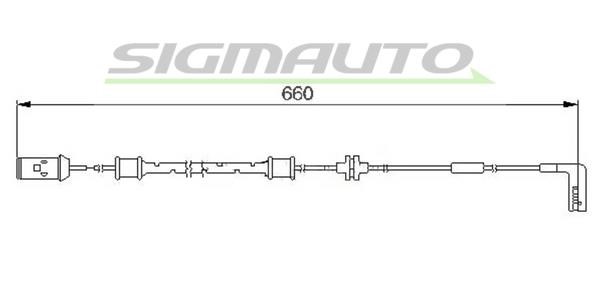 Sigmauto WI0560 Warning contact, brake pad wear WI0560: Buy near me in Poland at 2407.PL - Good price!
