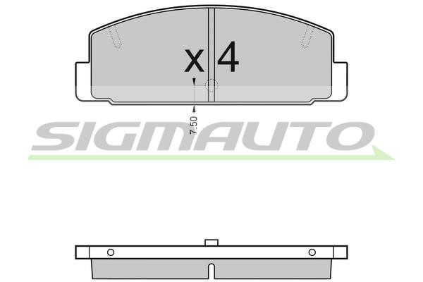 Sigmauto SPA448 Scheibenbremsbeläge, Set SPA448: Kaufen Sie zu einem guten Preis in Polen bei 2407.PL!