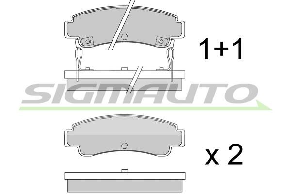 Sigmauto SPA442 Brake Pad Set, disc brake SPA442: Buy near me in Poland at 2407.PL - Good price!