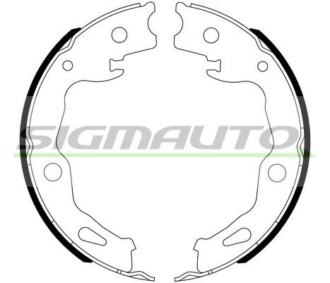 Sigmauto SFB117 Parking brake shoes SFB117: Buy near me in Poland at 2407.PL - Good price!