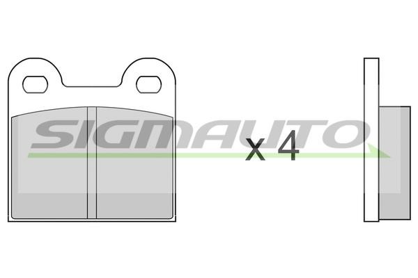 Sigmauto SPA010 Тормозные колодки дисковые, комплект SPA010: Отличная цена - Купить в Польше на 2407.PL!