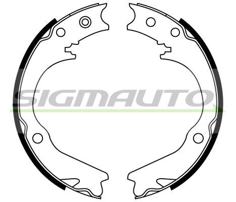 Sigmauto SFA892 Parking brake shoes SFA892: Buy near me in Poland at 2407.PL - Good price!