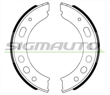 Sigmauto SFA399A Parking brake shoes SFA399A: Buy near me in Poland at 2407.PL - Good price!