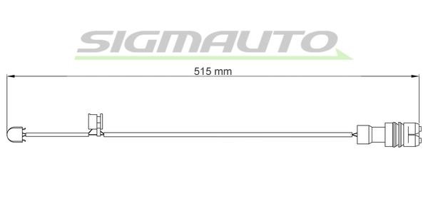 Sigmauto WI0543 Czujnik zużycia klocków hamulcowych WI0543: Dobra cena w Polsce na 2407.PL - Kup Teraz!
