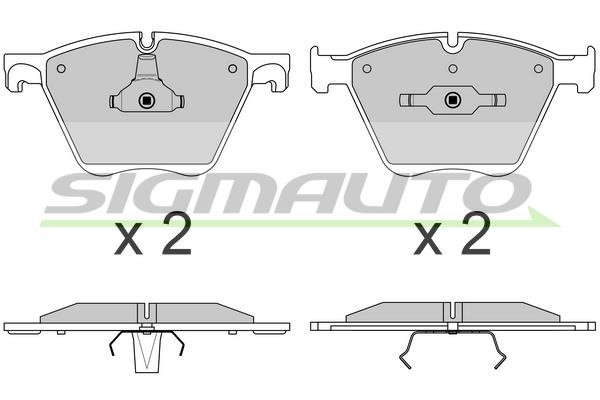 Sigmauto SPB615 Brake Pad Set, disc brake SPB615: Buy near me in Poland at 2407.PL - Good price!