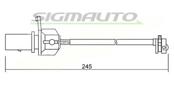 Sigmauto WI0666 Warning contact, brake pad wear WI0666: Buy near me in Poland at 2407.PL - Good price!