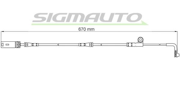 Sigmauto WI0602 Warning contact, brake pad wear WI0602: Buy near me in Poland at 2407.PL - Good price!