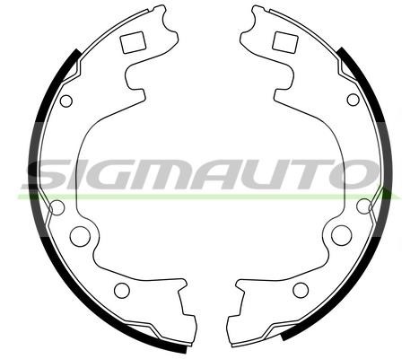 Sigmauto SFA793 Parking brake shoes SFA793: Buy near me at 2407.PL in Poland at an Affordable price!