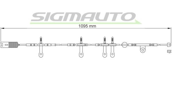 Sigmauto WI0607 Датчик износа тормозных колодок WI0607: Отличная цена - Купить в Польше на 2407.PL!