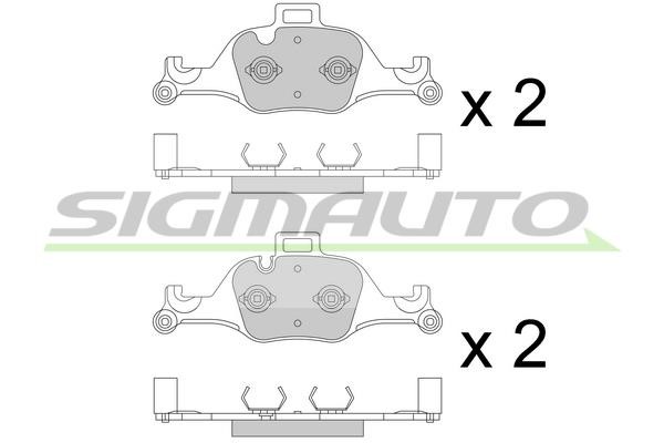 Sigmauto SPB777 Brake Pad Set, disc brake SPB777: Buy near me in Poland at 2407.PL - Good price!