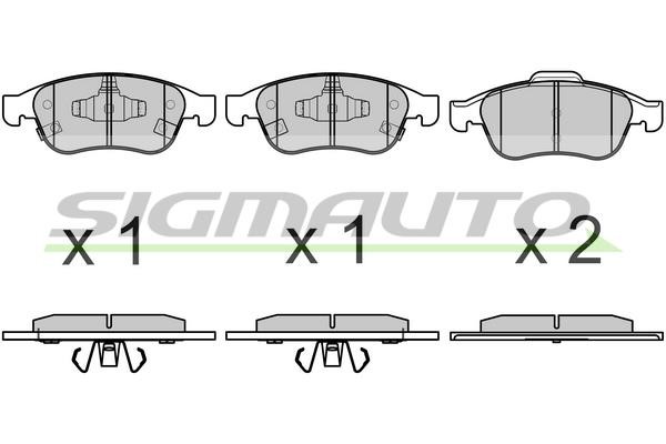 Sigmauto SPB671 Brake Pad Set, disc brake SPB671: Buy near me in Poland at 2407.PL - Good price!