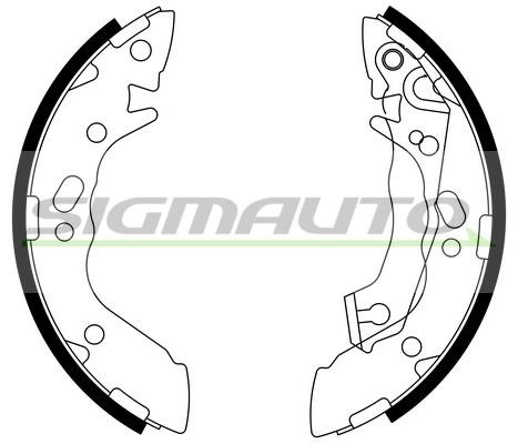 Sigmauto SFA739 Brake shoe set SFA739: Buy near me in Poland at 2407.PL - Good price!