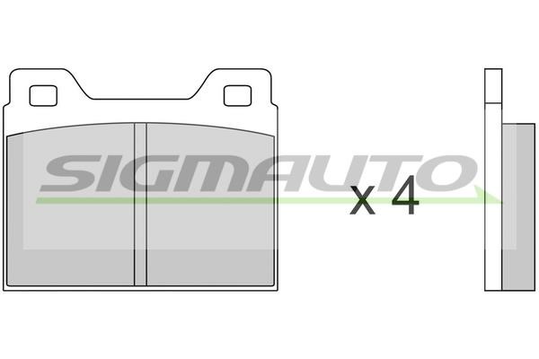 Sigmauto SPA062 Brake Pad Set, disc brake SPA062: Buy near me in Poland at 2407.PL - Good price!