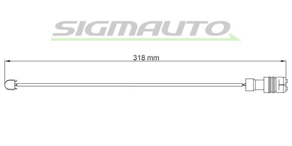Sigmauto WI0541 Warning contact, brake pad wear WI0541: Buy near me in Poland at 2407.PL - Good price!