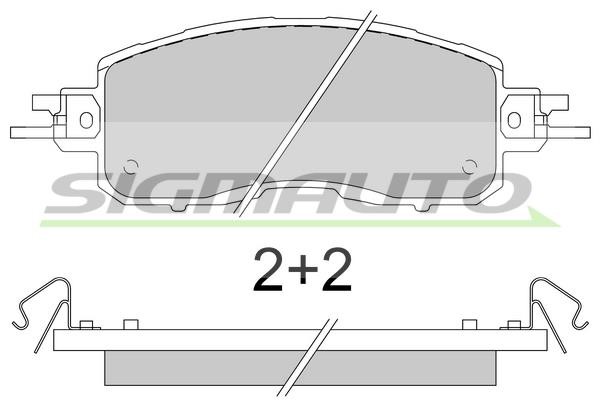 Sigmauto SPB797 Brake Pad Set, disc brake SPB797: Buy near me in Poland at 2407.PL - Good price!