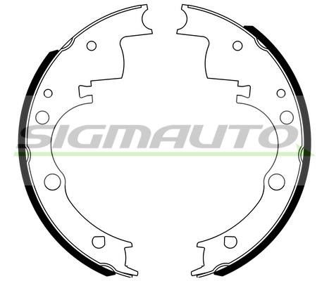 Sigmauto SFA165 10/10 Brake shoe set SFA1651010: Buy near me in Poland at 2407.PL - Good price!