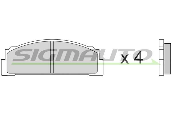 Sigmauto SPA001 Brake Pad Set, disc brake SPA001: Buy near me in Poland at 2407.PL - Good price!