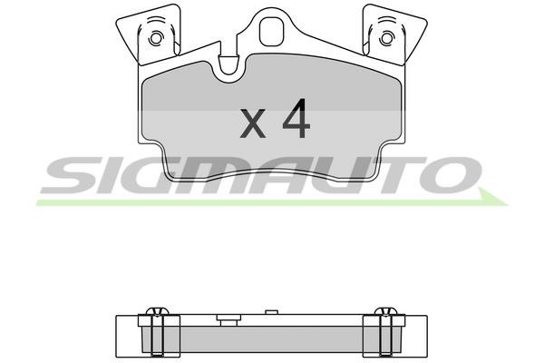 Sigmauto SPB574 Гальмівні колодки, комплект SPB574: Приваблива ціна - Купити у Польщі на 2407.PL!