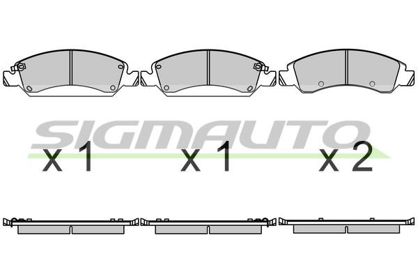 Sigmauto SPB684 Scheibenbremsbeläge, Set SPB684: Kaufen Sie zu einem guten Preis in Polen bei 2407.PL!