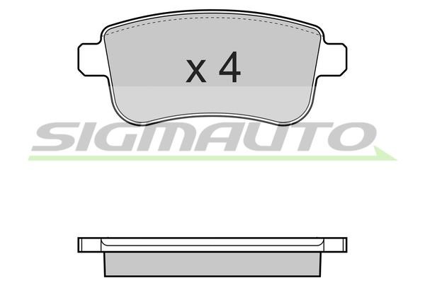 Sigmauto SPB384 Brake Pad Set, disc brake SPB384: Buy near me in Poland at 2407.PL - Good price!