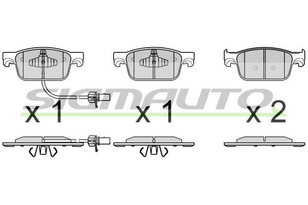 Sigmauto SPB761 Тормозные колодки дисковые, комплект SPB761: Отличная цена - Купить в Польше на 2407.PL!