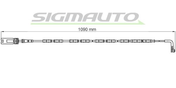 Sigmauto WI0613 Warning contact, brake pad wear WI0613: Buy near me in Poland at 2407.PL - Good price!