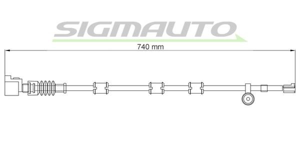Sigmauto WI0779 Warning contact, brake pad wear WI0779: Buy near me in Poland at 2407.PL - Good price!