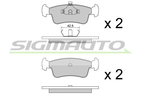 Sigmauto SPA398 Brake Pad Set, disc brake SPA398: Buy near me in Poland at 2407.PL - Good price!