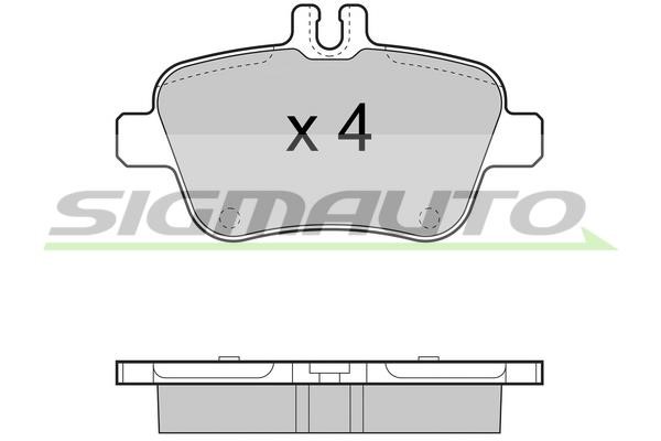 Sigmauto SPB469 Brake Pad Set, disc brake SPB469: Buy near me in Poland at 2407.PL - Good price!