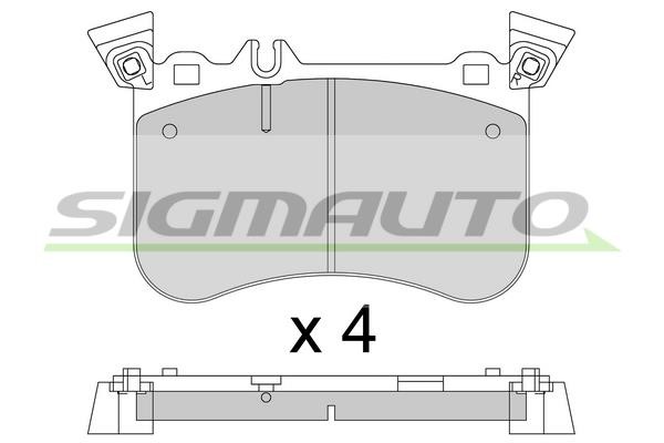 Sigmauto SPB802 Brake Pad Set, disc brake SPB802: Buy near me in Poland at 2407.PL - Good price!