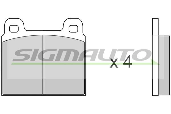 Sigmauto SPA011 Brake Pad Set, disc brake SPA011: Buy near me at 2407.PL in Poland at an Affordable price!