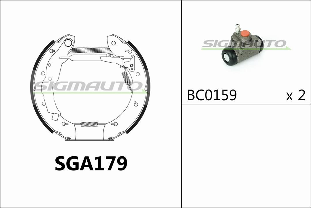 Sigmauto SGA179 Bremsbackensatz SGA179: Bestellen Sie in Polen zu einem guten Preis bei 2407.PL!