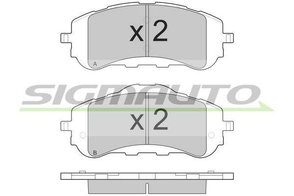 Sigmauto SPB560 Brake Pad Set, disc brake SPB560: Buy near me in Poland at 2407.PL - Good price!