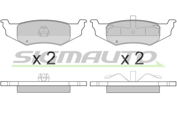 Sigmauto SPB216 Brake Pad Set, disc brake SPB216: Buy near me in Poland at 2407.PL - Good price!