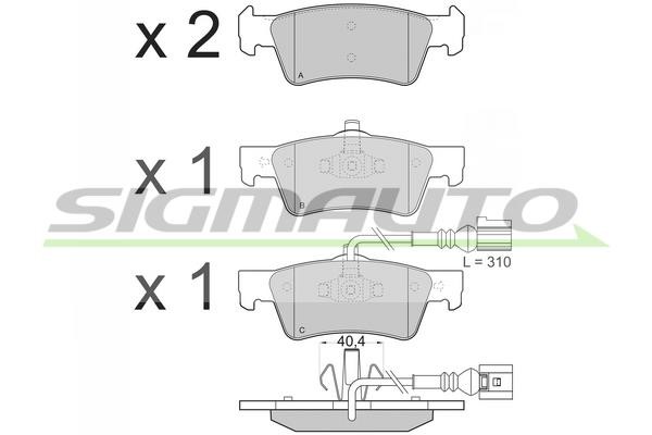 Sigmauto SPB372 Scheibenbremsbeläge, Set SPB372: Kaufen Sie zu einem guten Preis in Polen bei 2407.PL!