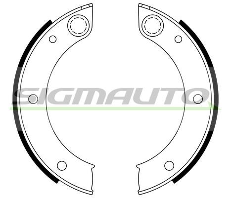 Sigmauto SFA396 Parking brake shoes SFA396: Buy near me at 2407.PL in Poland at an Affordable price!